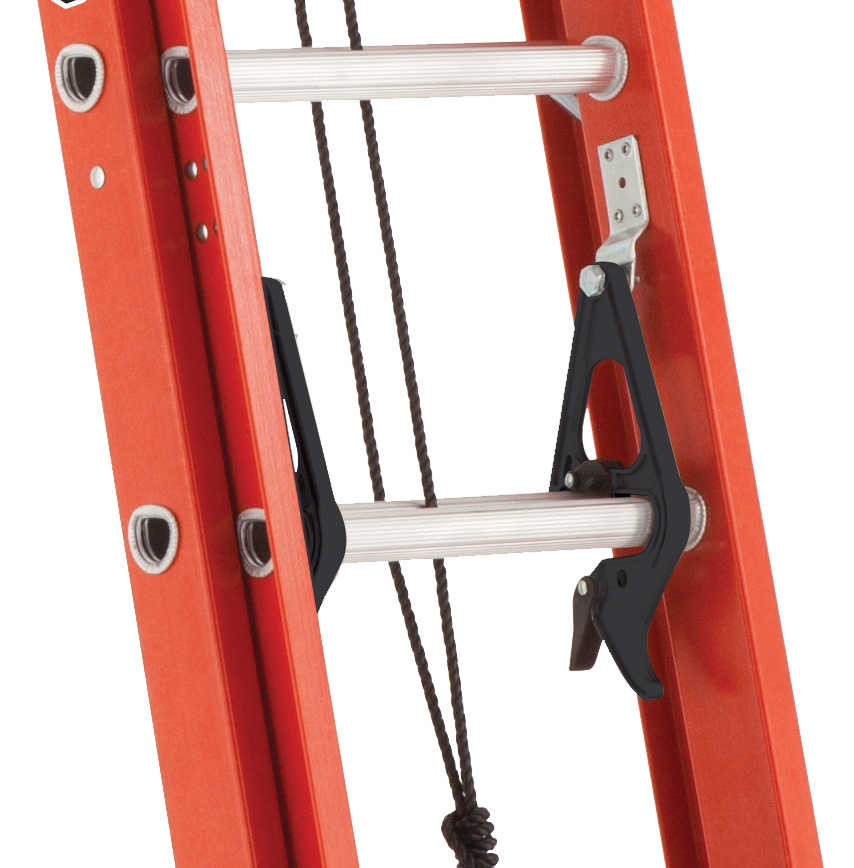 Louisville Ladder FE3228 28 ft. Fiberglass Extension Ladder, Type IA, 300 lbs. Load Capacity