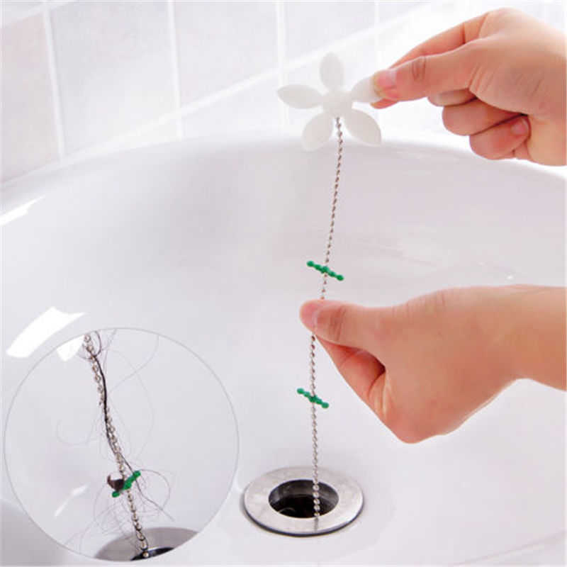 Bathroom Drain Cleaner and Cleaning Tool, Estink Drain Clog Hair Remover for Shower Prevents Hair from Clogging up Tool for Bathroom Kitchen Toilet Bathtub
