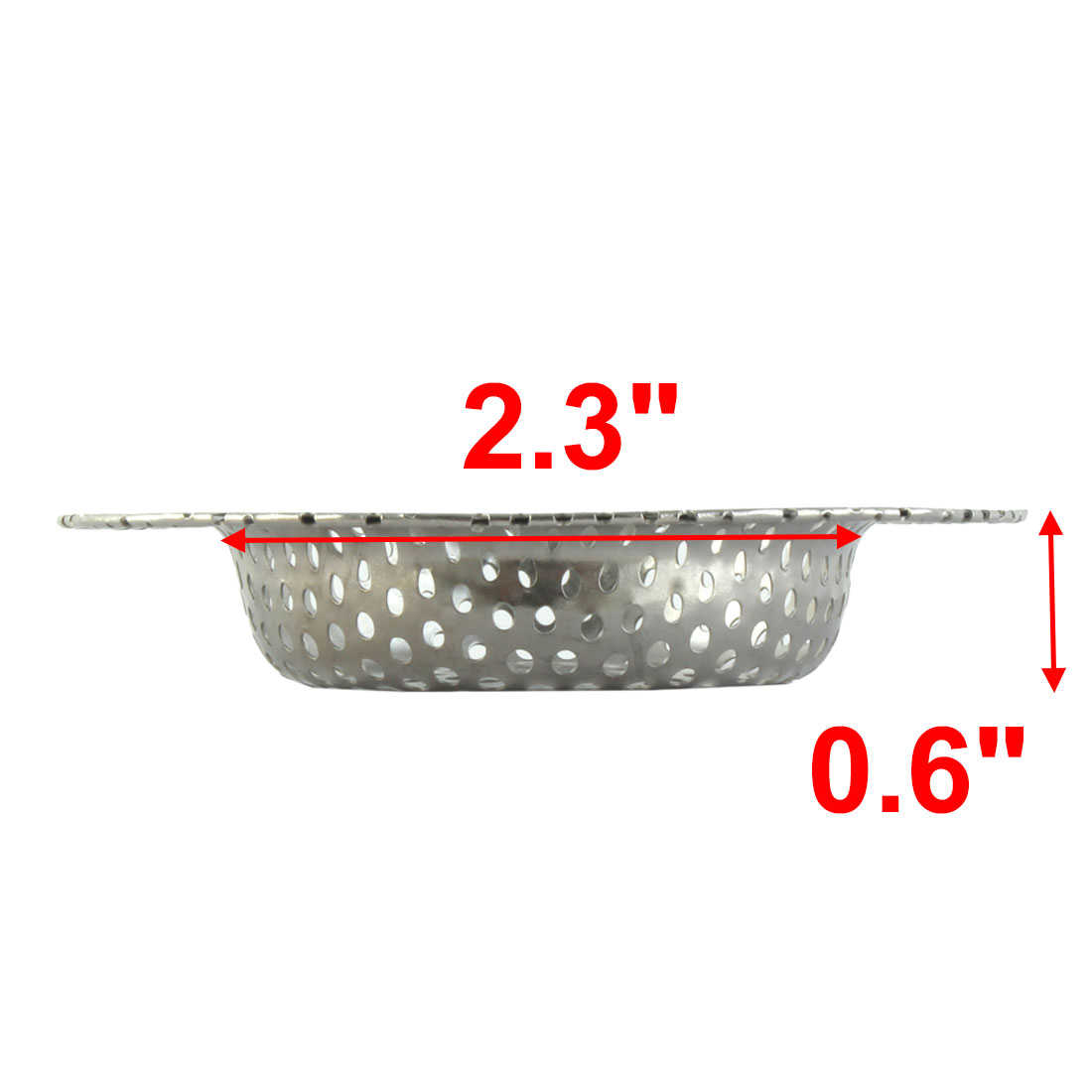 Unique Bargains Kitchen Bathroom 9CM Diameter Metal Mesh Hole Design Sink Strainer Basket Drain Net Protector