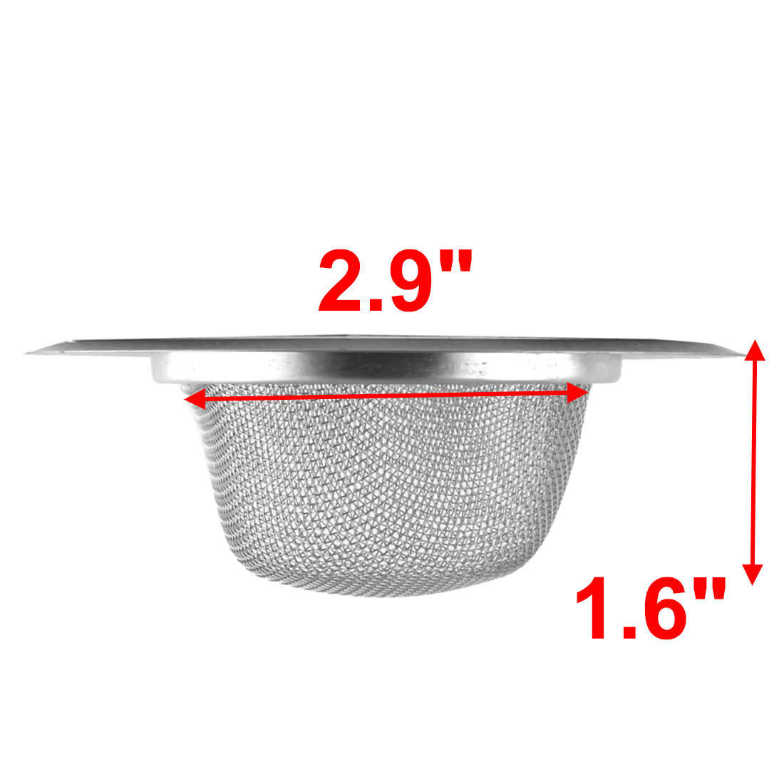 Unique Bargains Home Kitchen 4' Outer 3' Inner Basin Filter Mesh Sink Strainers