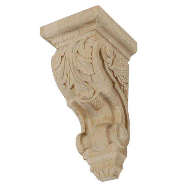 American Pro Decor 5APD10537 Extra small Carved Wood Corbel
