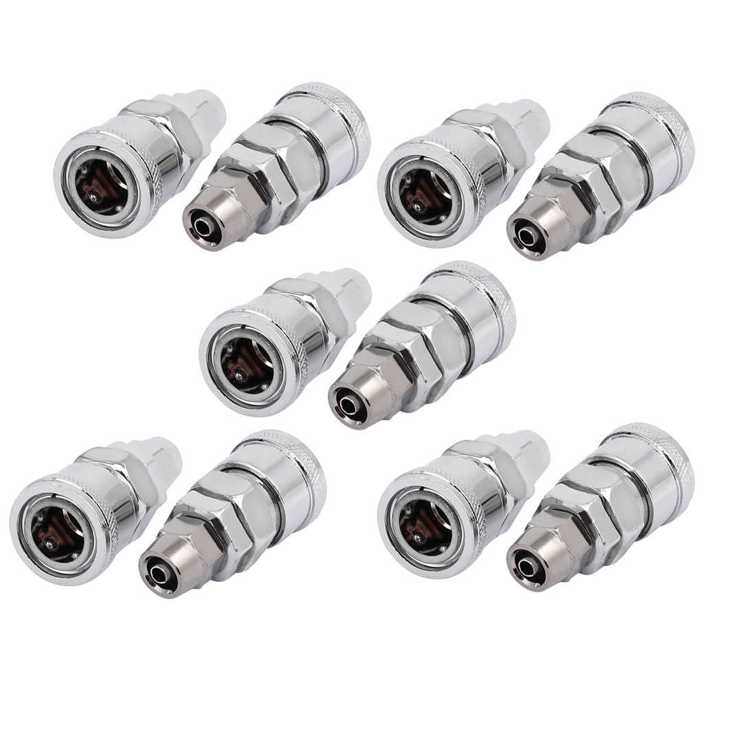 SP-20 Air Compressor Zinc Plated Quick Coupler 10PCS for 8mm Pipe Outter Dia
