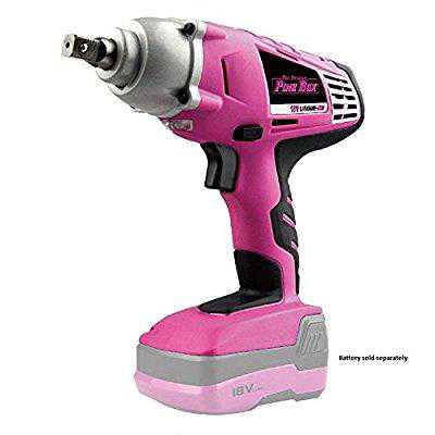 The Original Pink Box PB184IR 18V 1/2-Inch Cordless Impact Wrench (Battery not Included), Pink