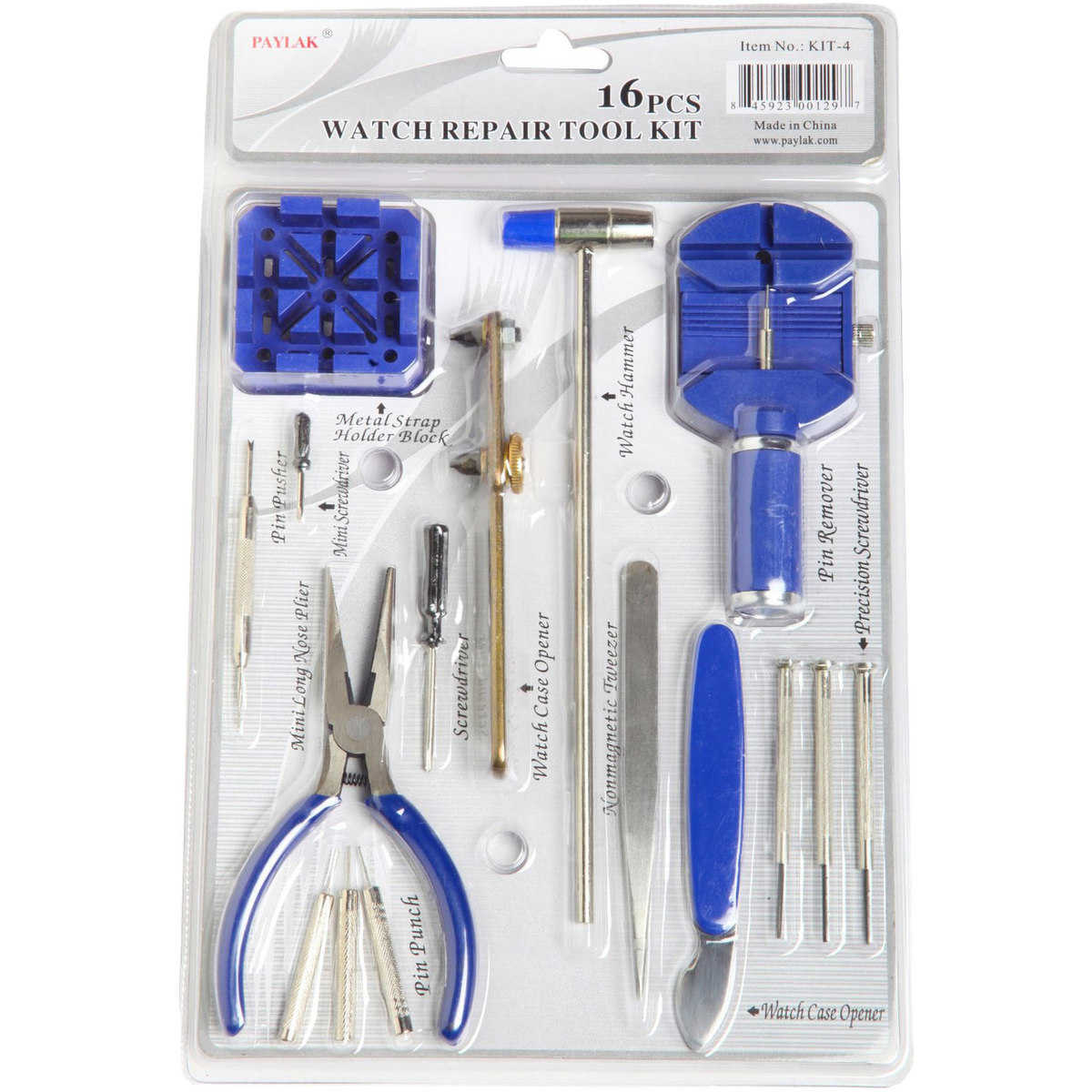 Watch Repair Tool Kit - 16 Pieces