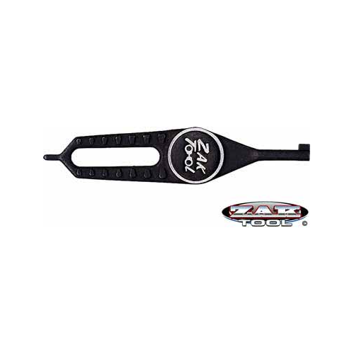 Zak Tool ZT25 Black Super Grip Flat Police Handcuff Key W/ Logo 3 1/4' Long
