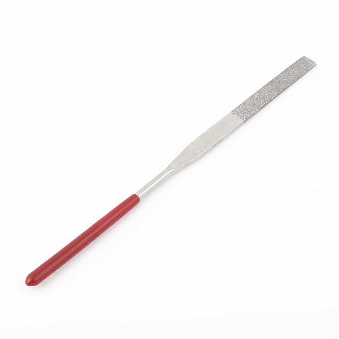 Square Diamond Flat File Grit Red Handle Jewelers Glass Stone Tool 160mm x 8mm