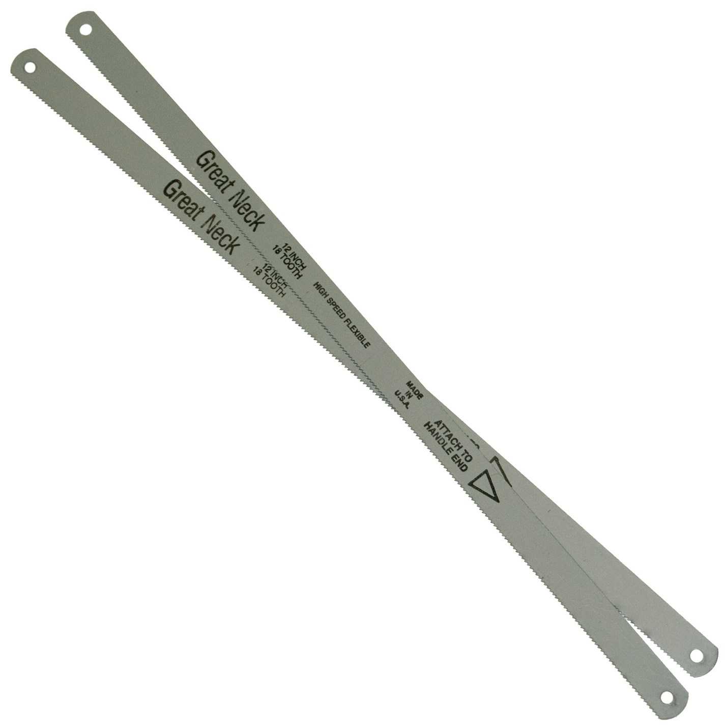 Great Neck GM228 12' 18 TPI Molybdenum Steel Hacksaw Blades