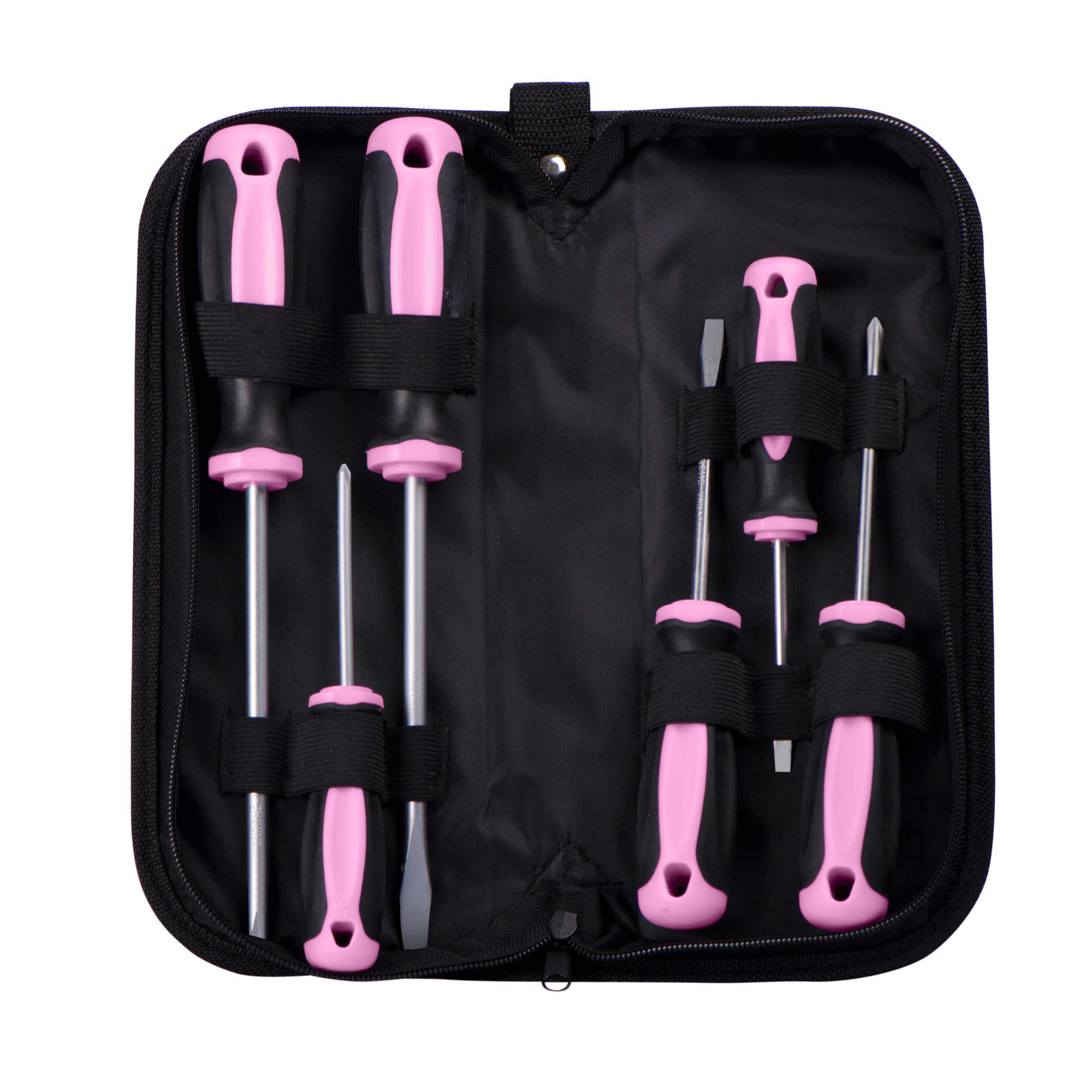 Pink Power 18V Cordless Drill Driver & Electric Screwdriver Combo Kit with 20 inch Tool Bag