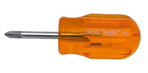 Xcelite SX102 Stubby Phillips Screwdriver, #2 x 1-5/16'