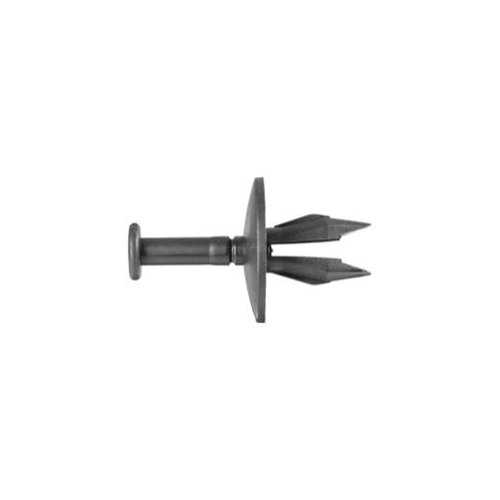 K Tool International DYN-6123RX Fascia Retainers, Black Nylon, Size: 3/8' [9.5mm], Stem: 23/32', Head: 1', Gm 14045480, Qty: 2