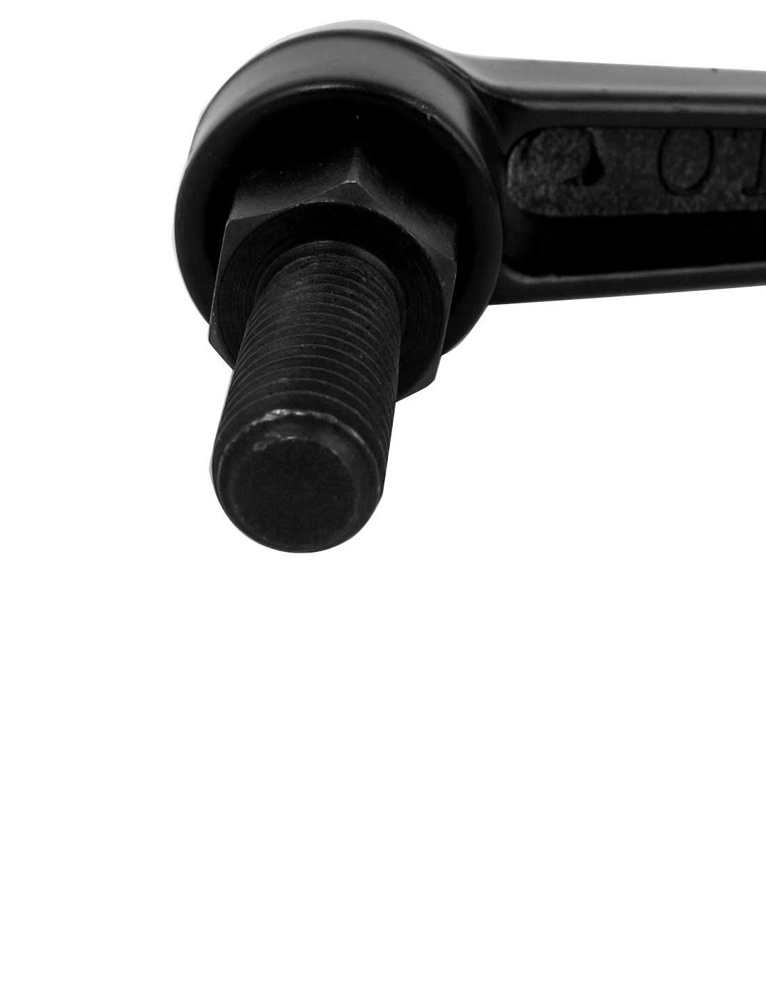 M8x20mm Male Thread Lathe Machine Metal Adjustable Handle Lever Grip Black 2pcs