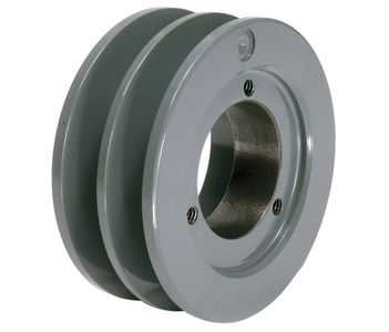 3.95' OD Double Groove 'H' Pulley (bushing not included) # 2BK40H