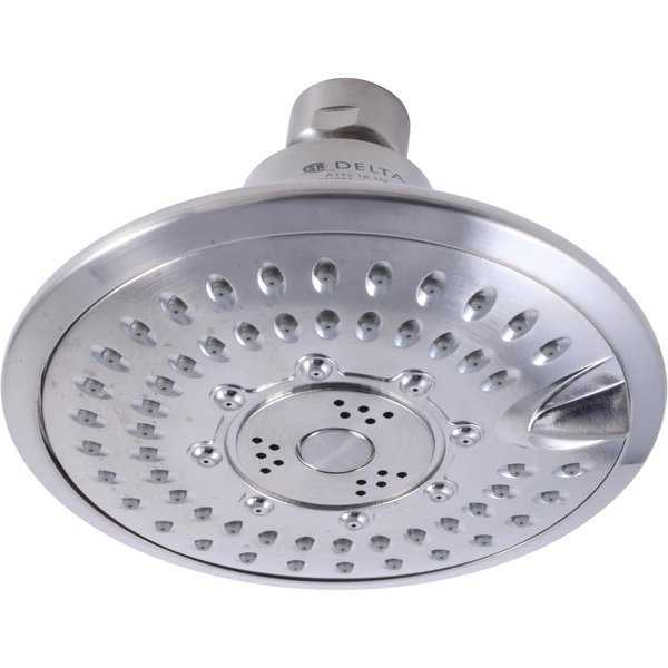 Delta 52683 2.5 GPM Universal 5' Wide Multi Function Shower Head with Touch-Clean� Technology - Limited Lifetime Warranty - N/A