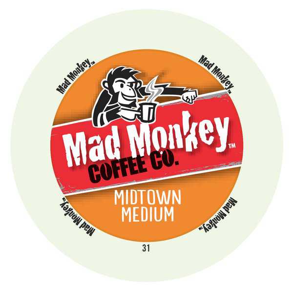Mad Monkey Midtown Medium RealCup Portion Pack For Keurig Brewers