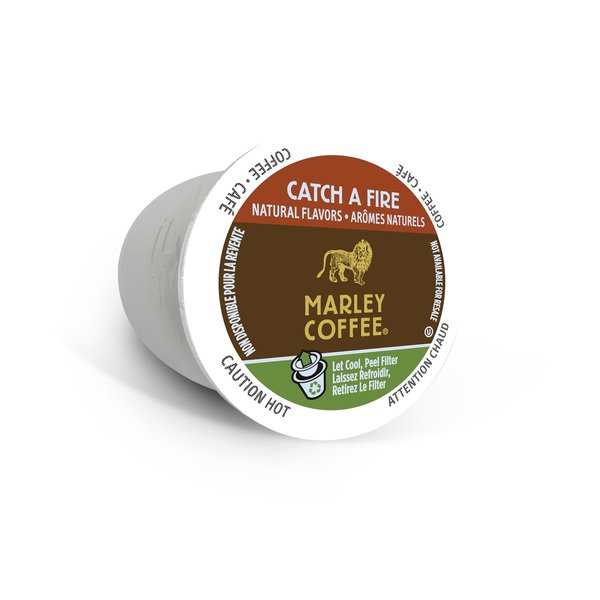 Marley Coffee Catch a Fire RealCup Coffee Portion Pack for Keurig Brewers