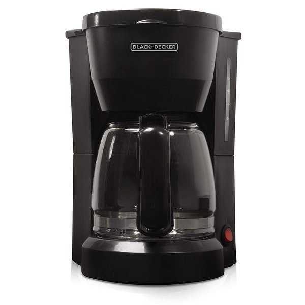 Black + Decker 5-Cup Brewing Coffeemaker - Black - 10.9 x 9.1 x 7.0