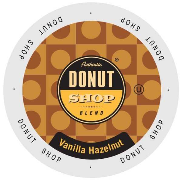 Authentic Donut Shop Vanilla Hazelnut, Single Serve Cups for Keurig Brewers 24 Count